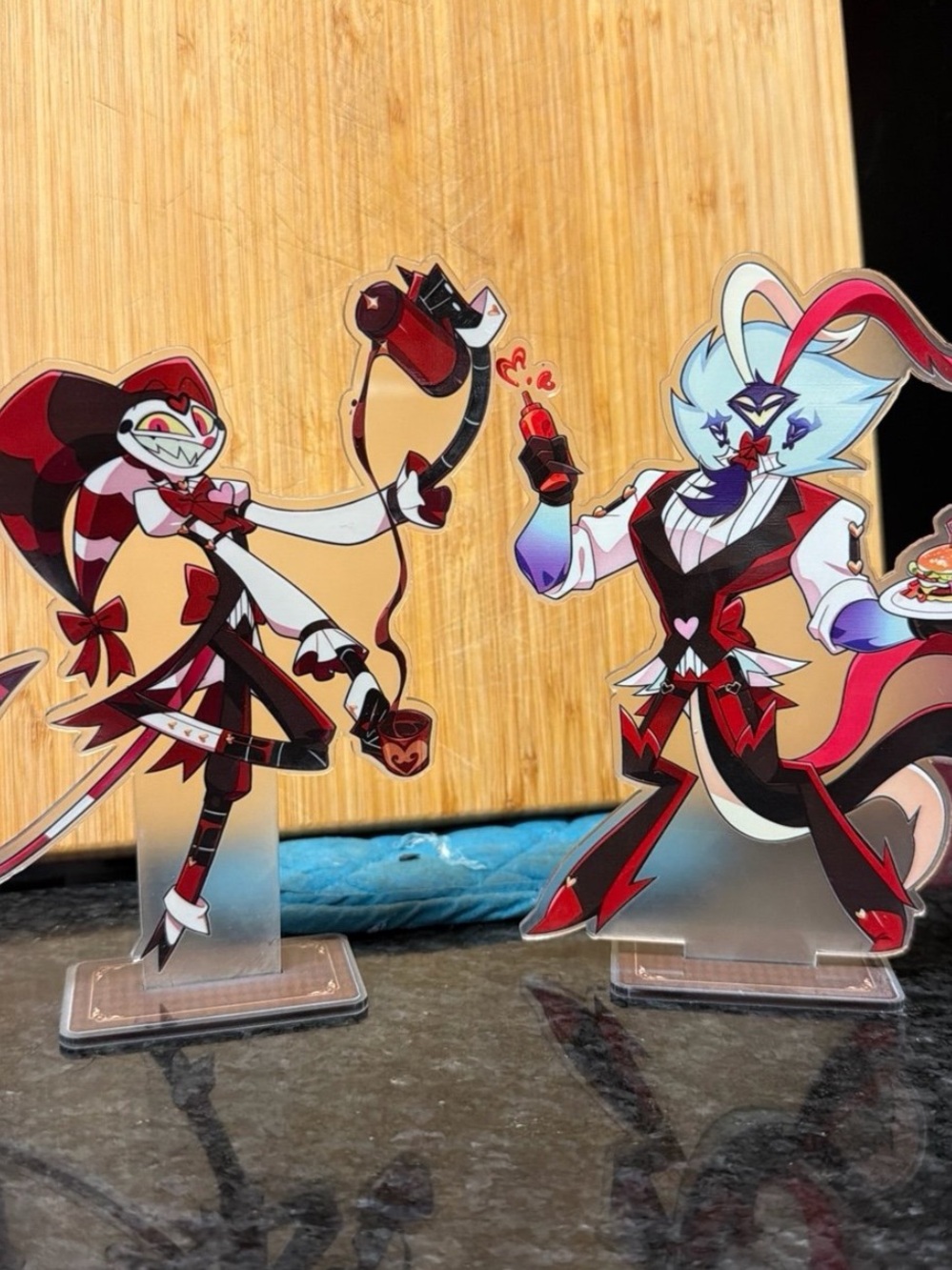 Bundle lot set 2 Helluva Boss maid cafe anime acrylic figure standee